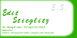 edit stieglitz business card